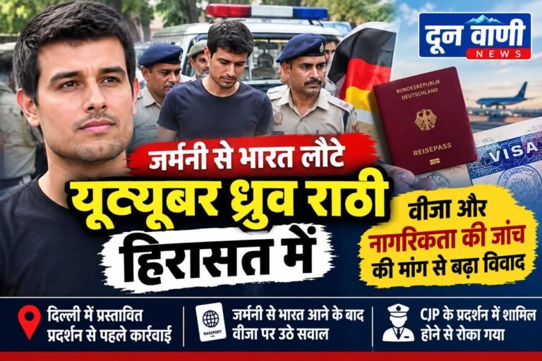 CJP के जंतर-मंतर प्रदर्शन से पहले गुरुग्राम स्थित आवास से हिरासत में लिए गए यूट्यूबर ध्रुव राठी