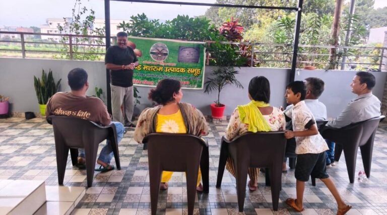 देहरादून के बालावाला में उत्तराखंड मशरूम उत्पादक समूह की पहल और पूर्व सैनिक विवेक उनियाल